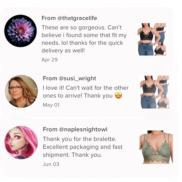 Plus Size Bralette Lace Top with Bra Pads- Dark Rust - Picture 3 of 3